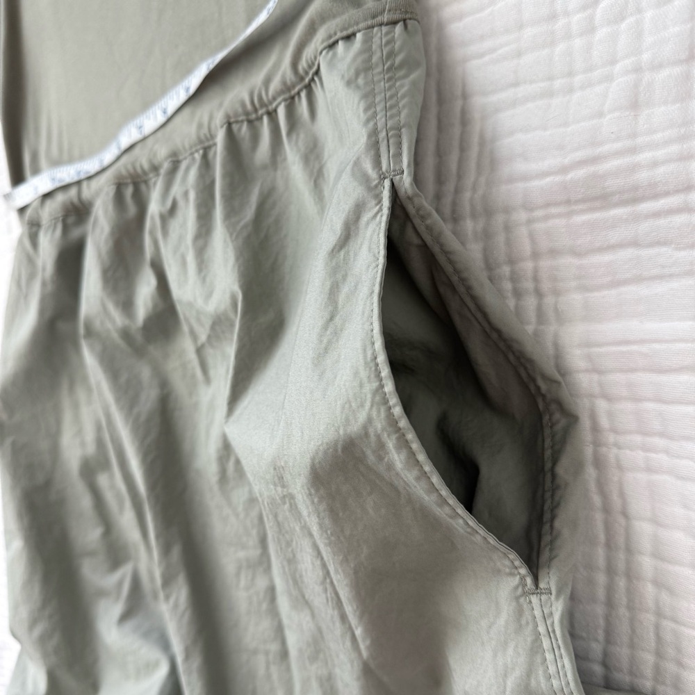 Everlane sage green high neck sleeveless Cotton Dress with pockets size Medium - Picture 3 of 11